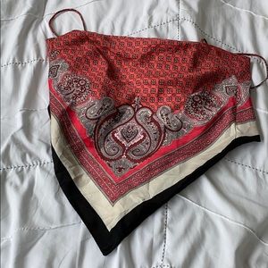 Silk bandana top from Zara